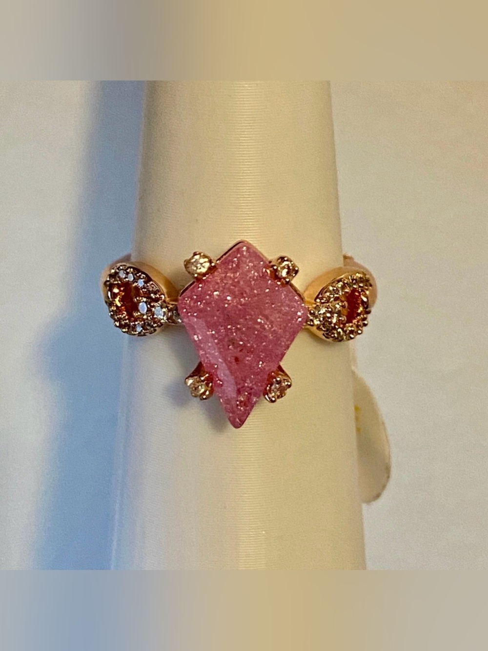 Bomb Party Pink Ice Crystal Ring